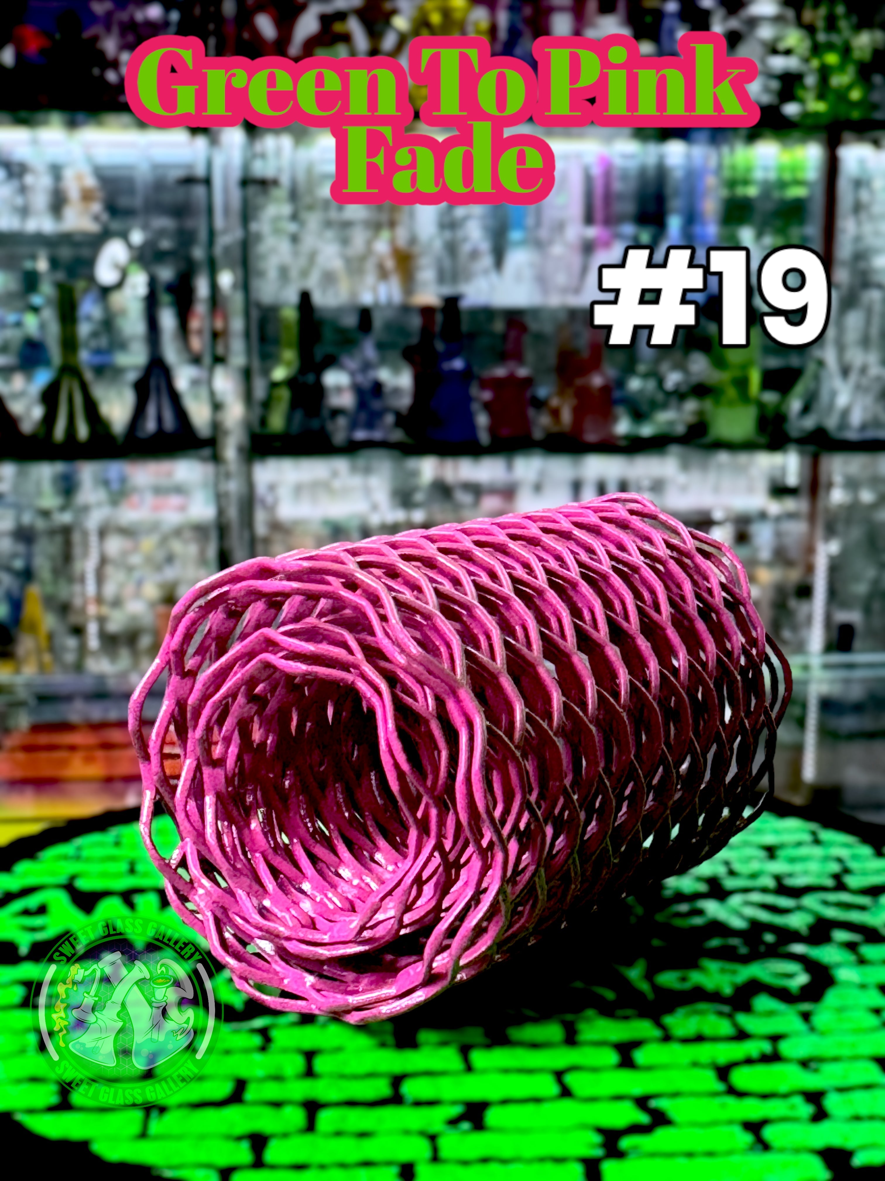 Heat Cage - Blazer GT8000 Torch Guard #19 - Green To Pink Fade