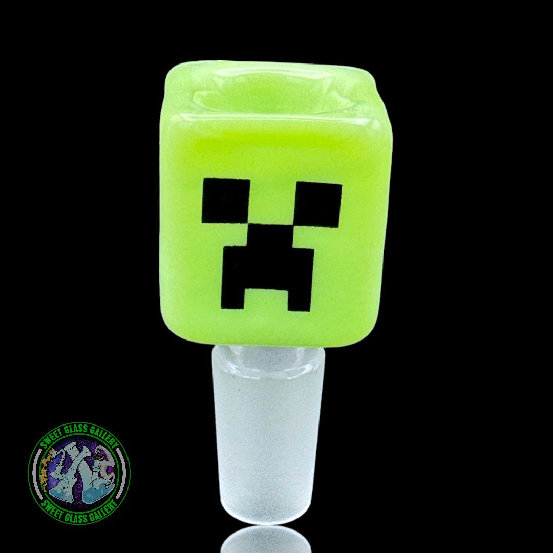 Empire Glassworks - Bowl #9 - Minecraft Creeper 14mm