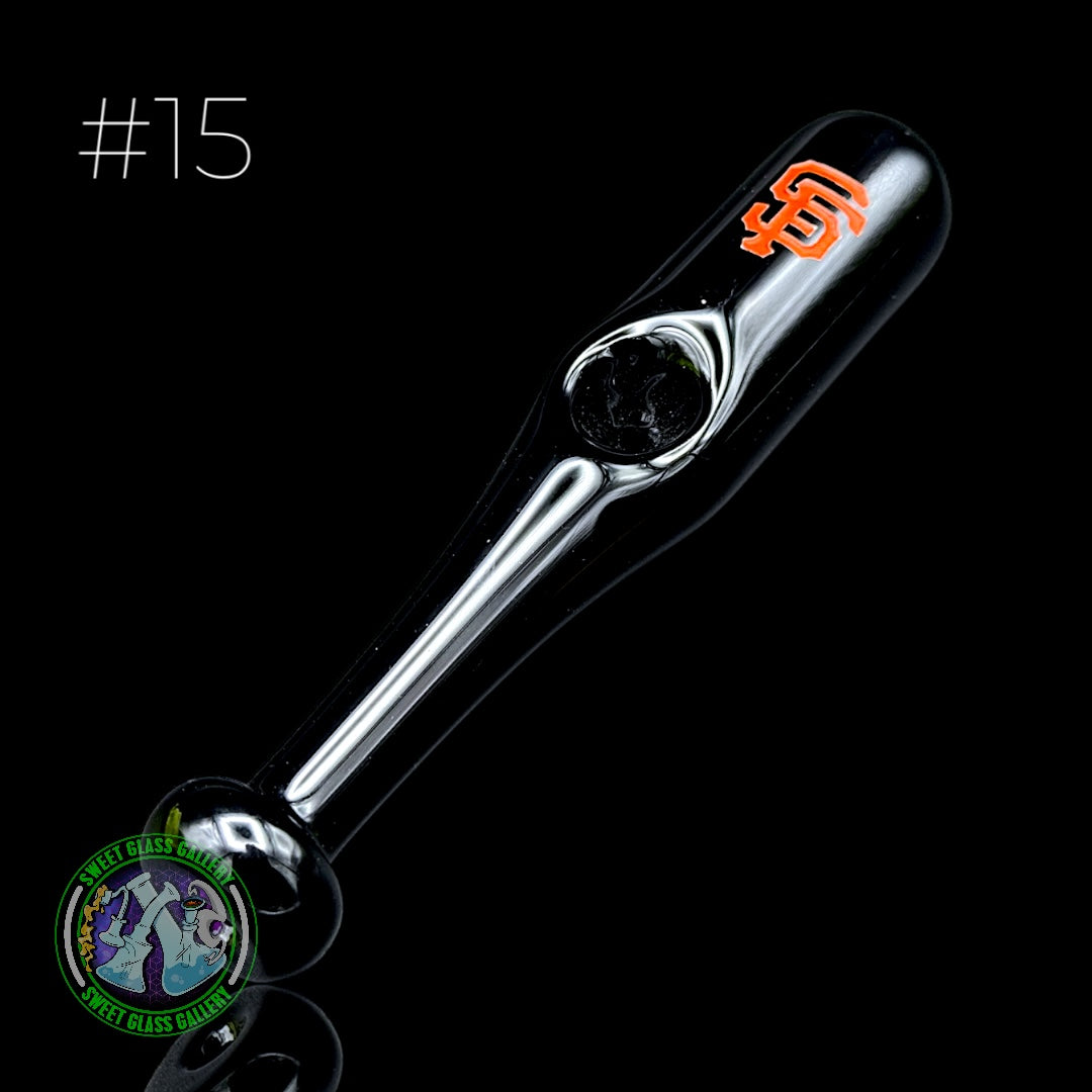 Daniel's Glass Art - Dry Pipe #15 - Baseball Bat (San Fransisco Giants)