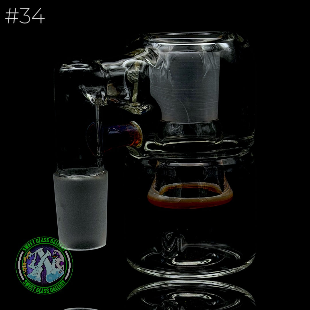 Fluid Glass - Ash Catcher 18mm - Dry #34 (Amber Purple)