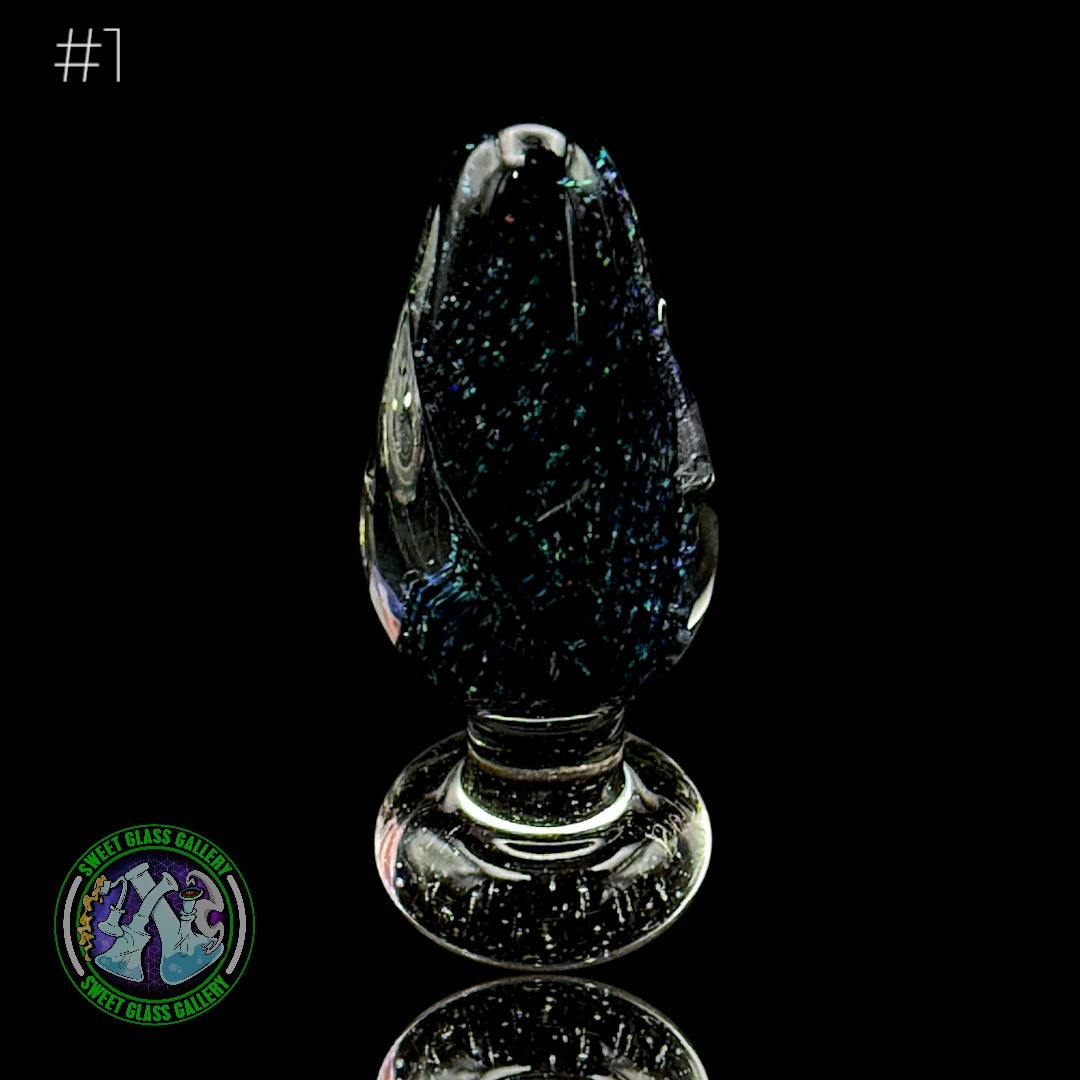Bakers Backwoods Glass - Spinner Carb Cap #1 - Crushed Opal + UV