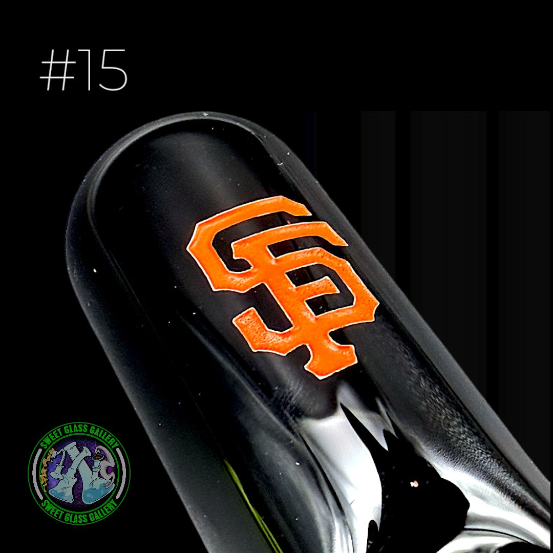 Daniel's Glass Art - Dry Pipe #15 - Baseball Bat (San Fransisco Giants)