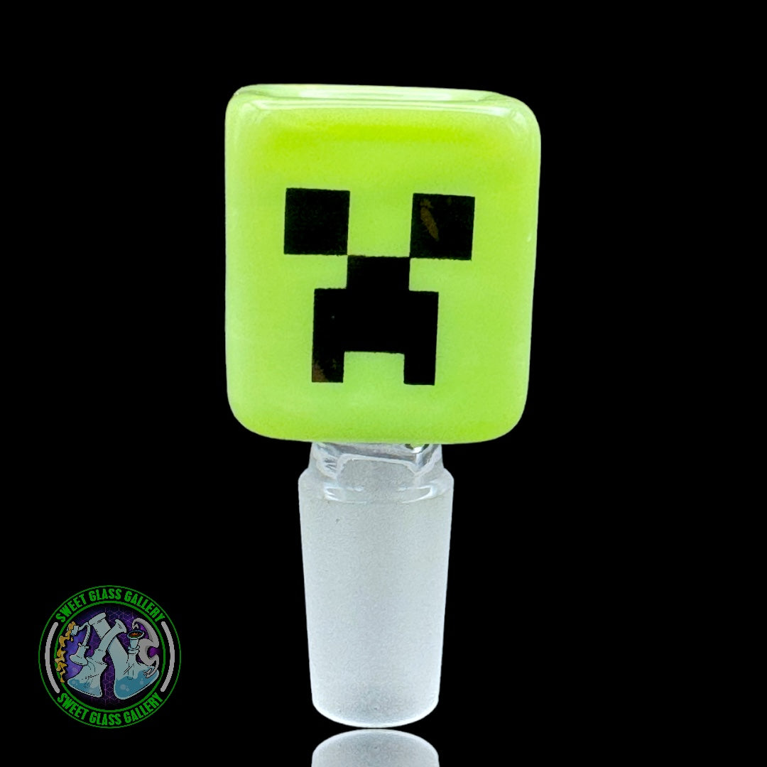 Empire Glassworks - Bowl #9 - Minecraft Creeper 14mm