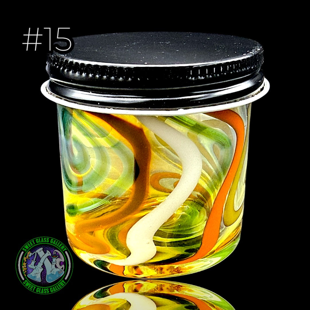 Ben’s Glass Art - Baller Jar #15 - X-Large Inside Out Tech
