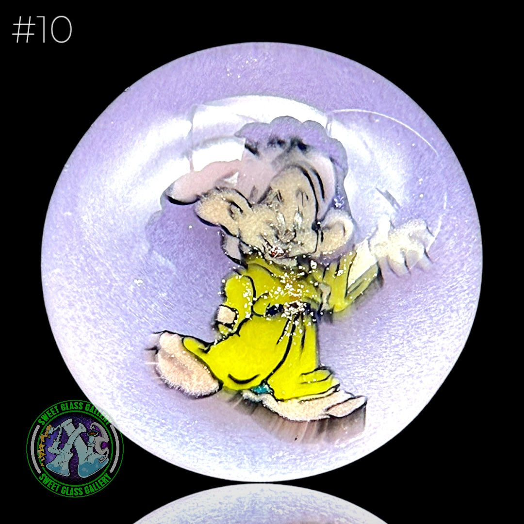 Keys Glass - Marble #10 (Dopey - Snow White And The Seven Dwarfs)