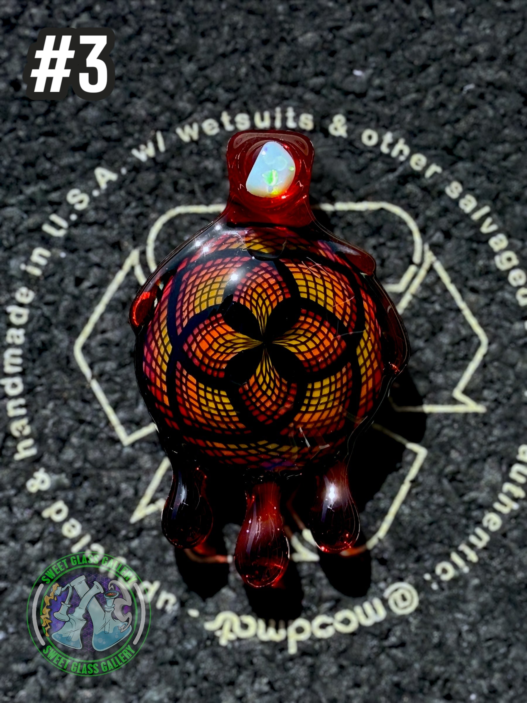 Takoda Madrona - Pendant #3 - Drippy Fillacello
