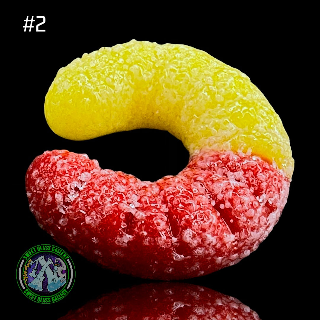 Emperial Glass - Marble/Cap Stand #2 - Sour Gummy Worm