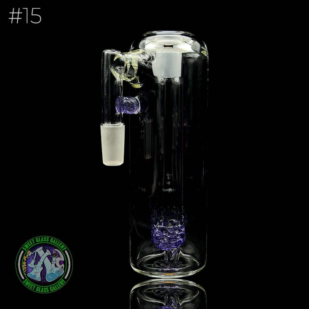 Fluid Glass - Ash Catcher 14mm  #15 (Purple Lollipop)