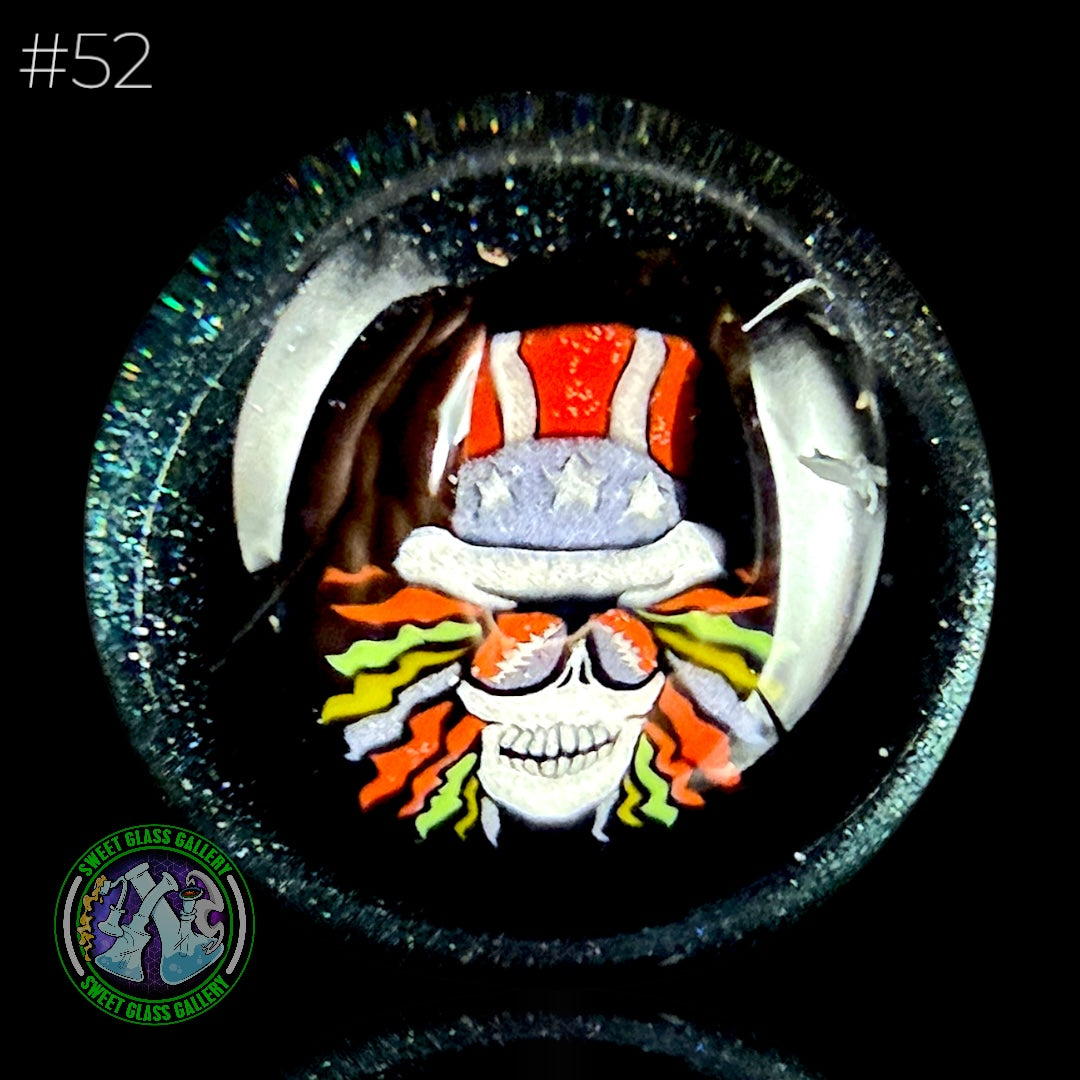 Keys Glass - Marble #52 (Grateful Dead Uncle Sam)