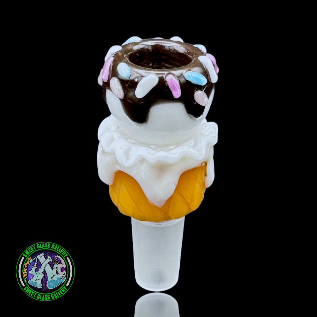 Empire Glassworks - Bowl #7 - Ice Cream Cone 14mm