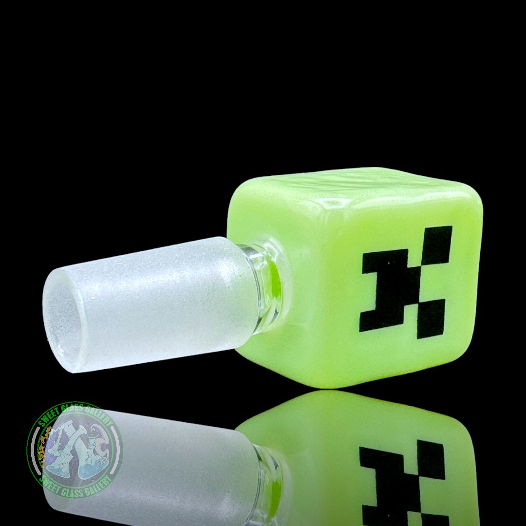 Empire Glassworks - Bowl #9 - Minecraft Creeper 14mm