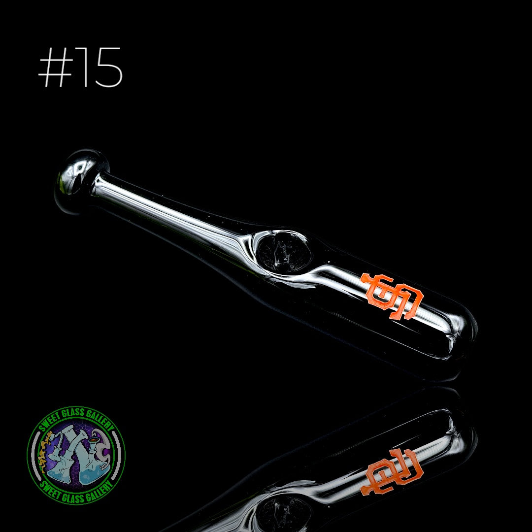 Daniel's Glass Art - Dry Pipe #15 - Baseball Bat (San Fransisco Giants)