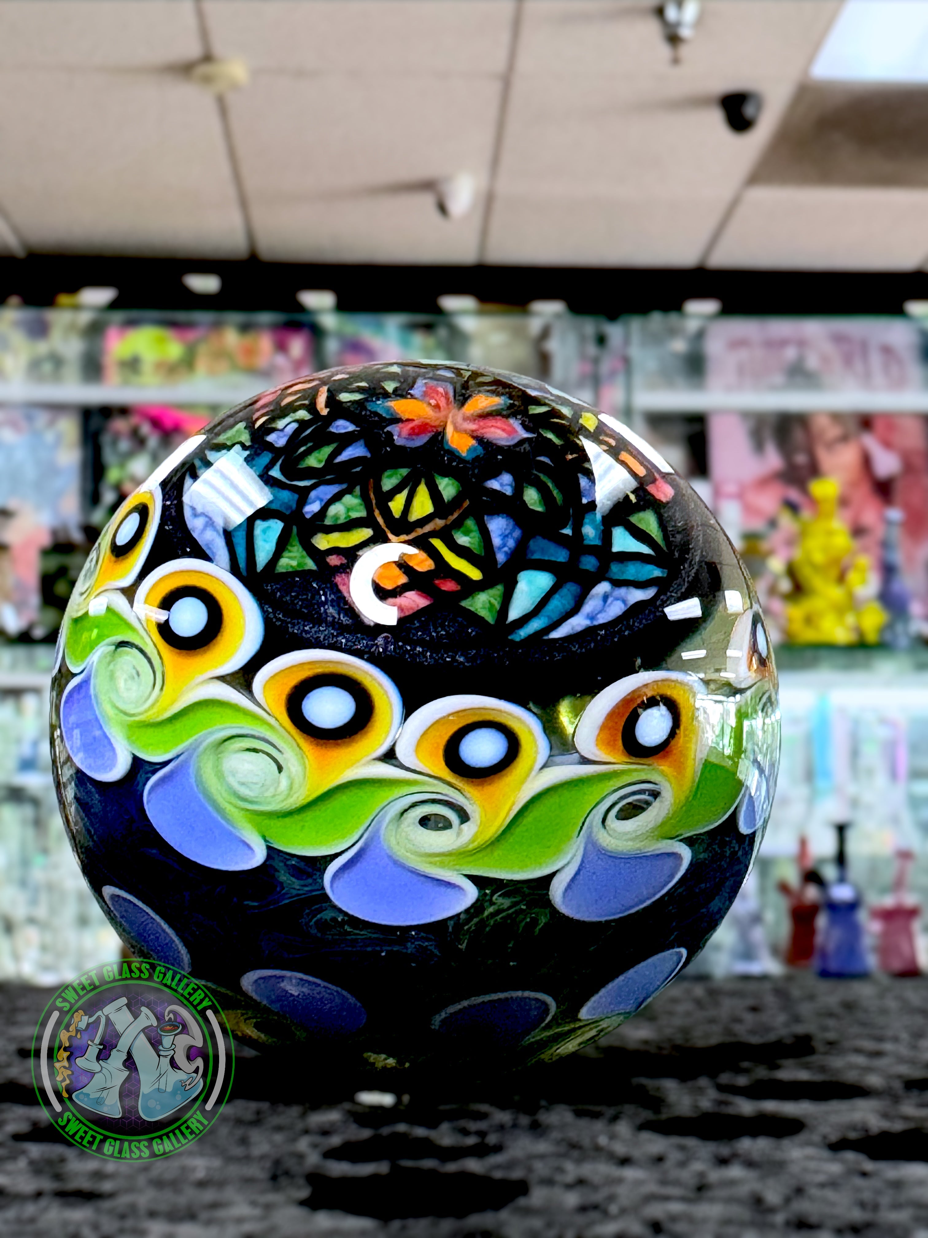 Dew Glass - Collectors Marble 62mm 2.5” #1