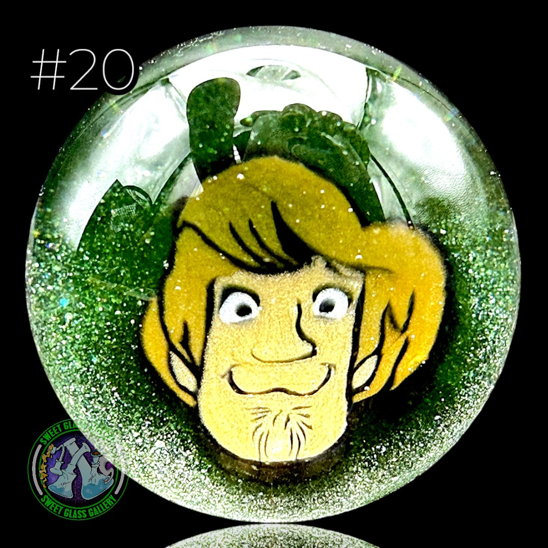 Keys Glass - Marble #20 (Shaggy- Scooby Doo)