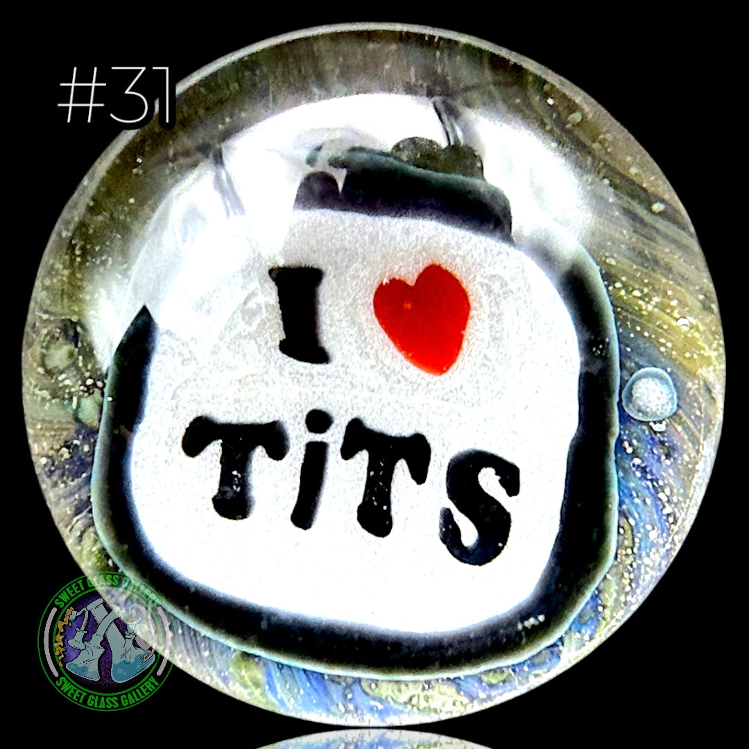 Keys Glass - Marble #31 (I Love Tits)
