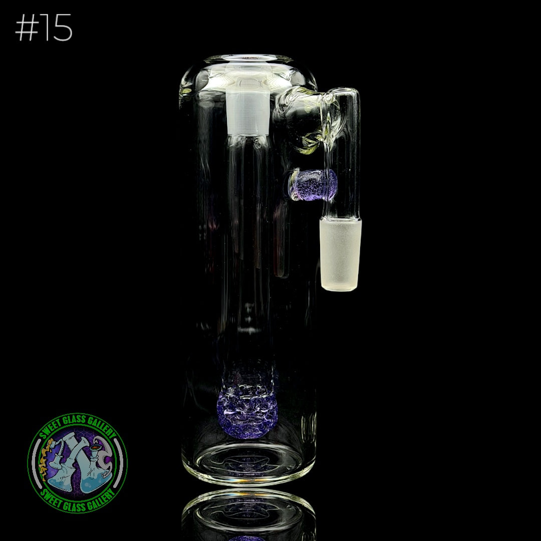 Fluid Glass - Ash Catcher 14mm  #15 (Purple Lollipop)