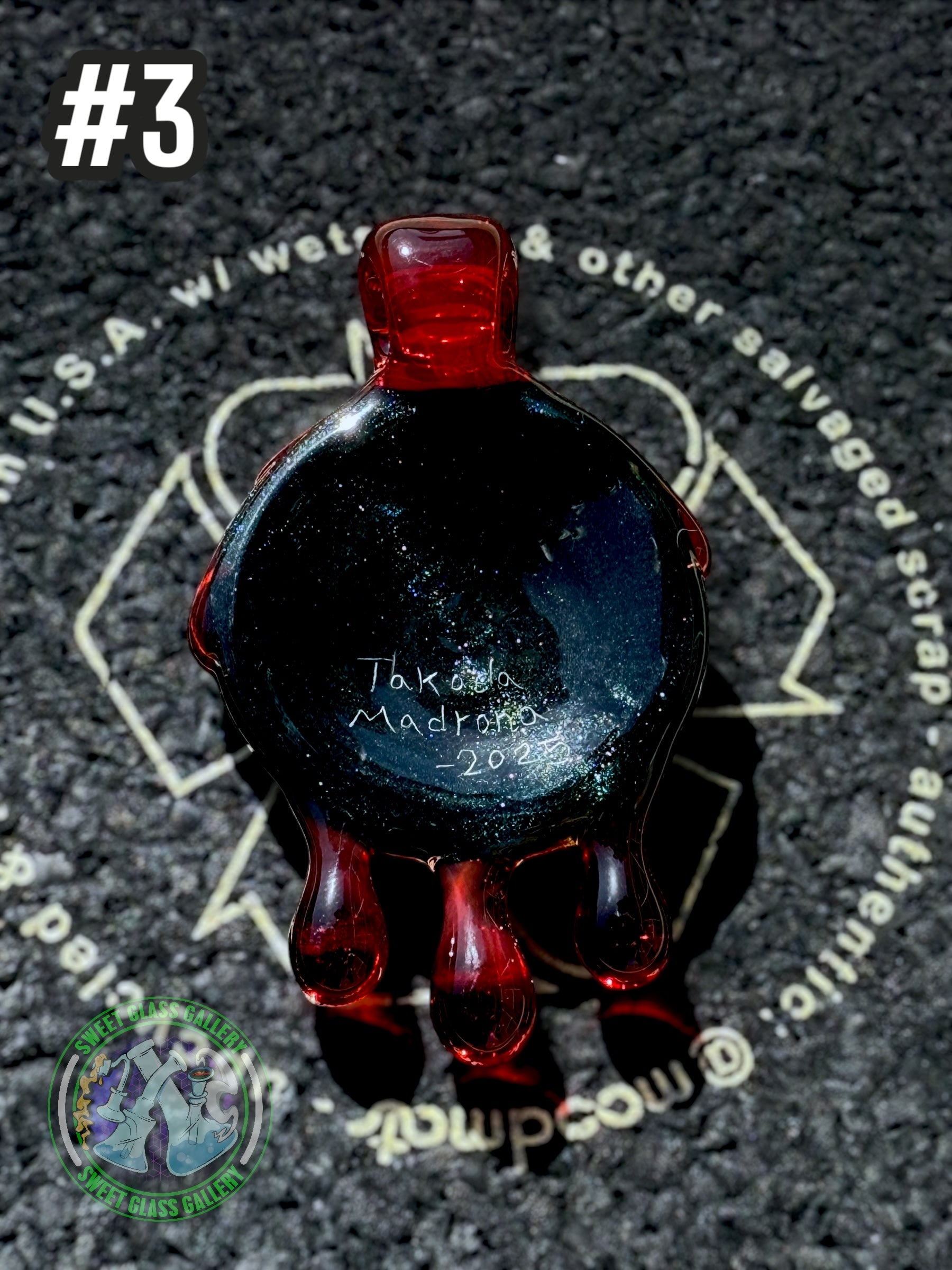 Takoda Madrona - Pendant #3 - Drippy Fillacello