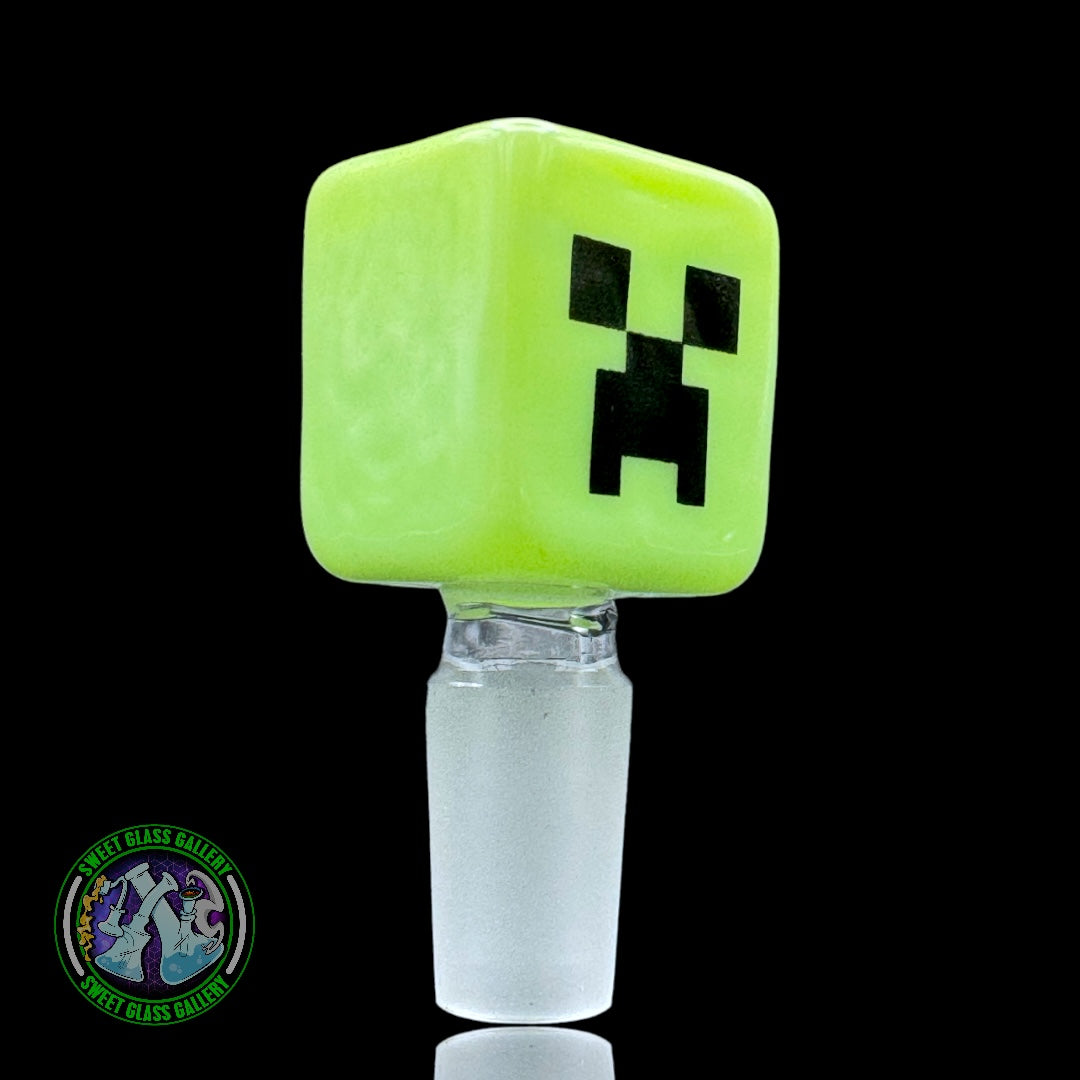 Empire Glassworks - Bowl #9 - Minecraft Creeper 14mm
