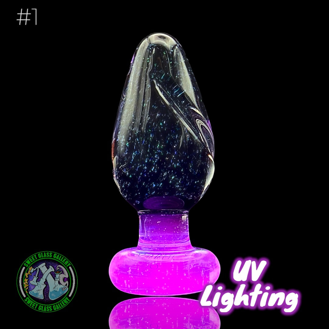 Bakers Backwoods Glass - Spinner Carb Cap #1 - Crushed Opal + UV