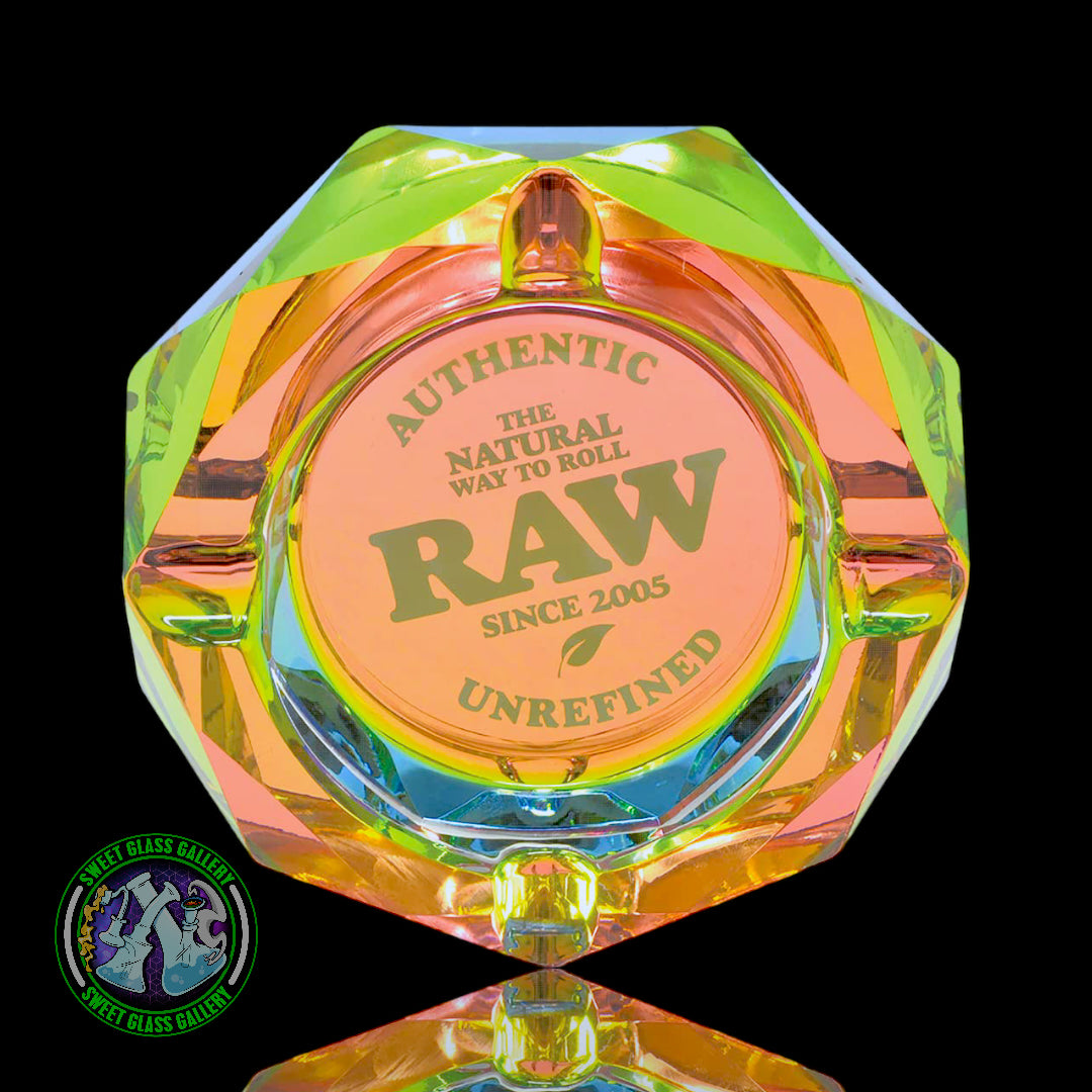 Raw - Rainbow Glass Ashtray