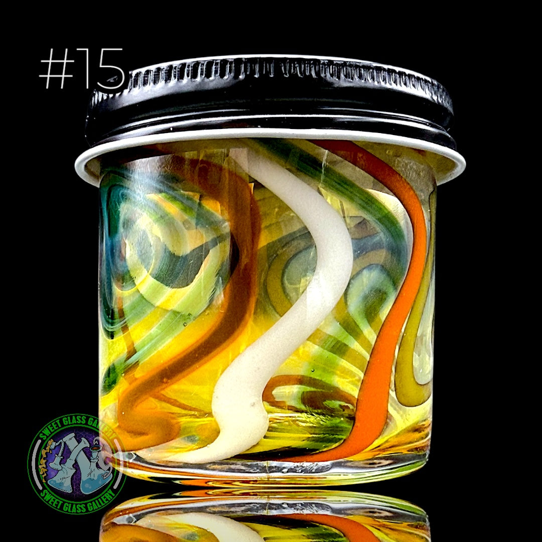 Ben’s Glass Art - Baller Jar #15 - X-Large Inside Out Tech