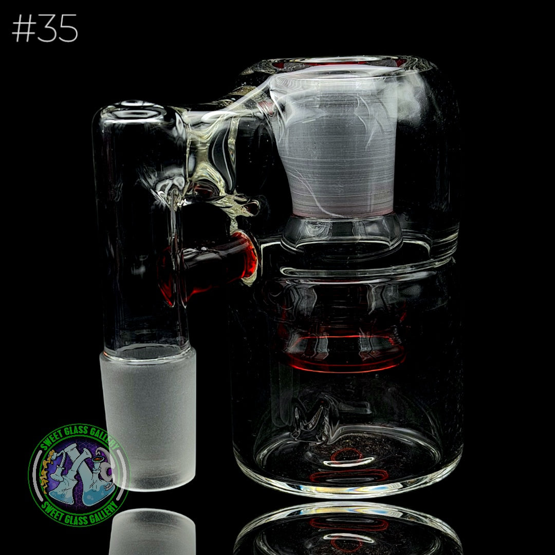 Fluid Glass - Ash Catcher 18mm - Dry #35 (Pomegranate)