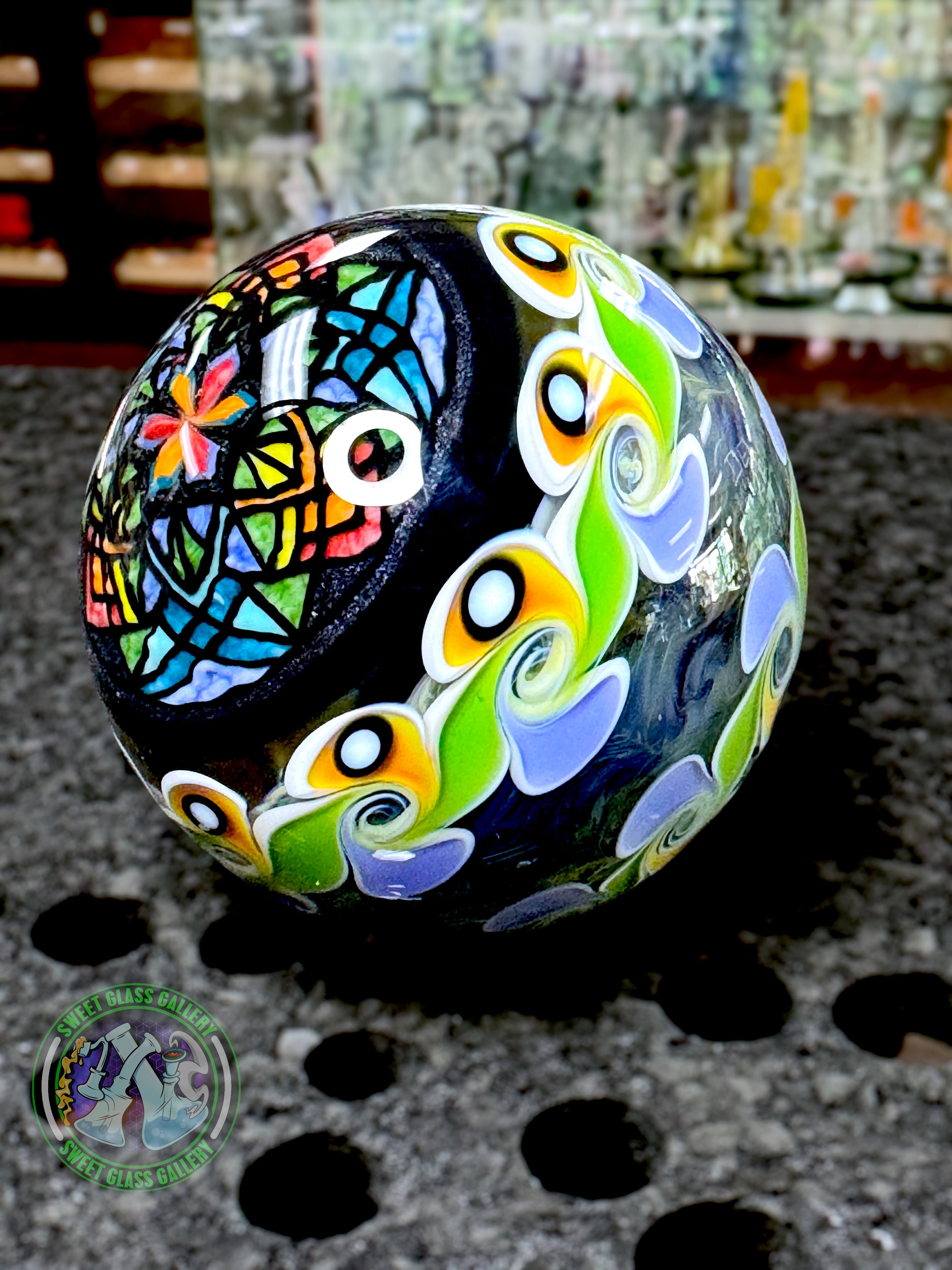Dew Glass - Collectors Marble 62mm 2.5” #1