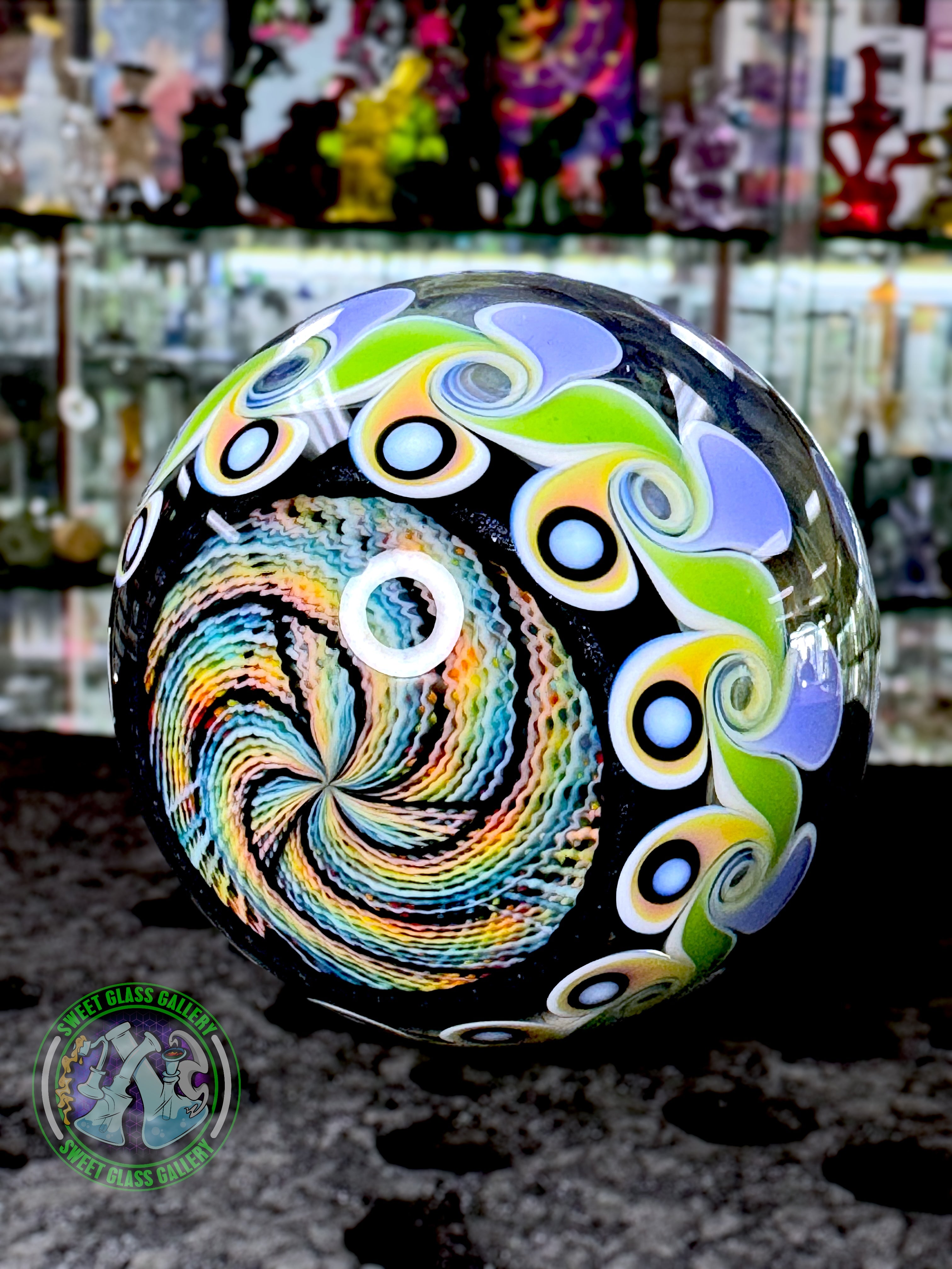 Dew Glass - Collectors Marble 62mm 2.5” #1