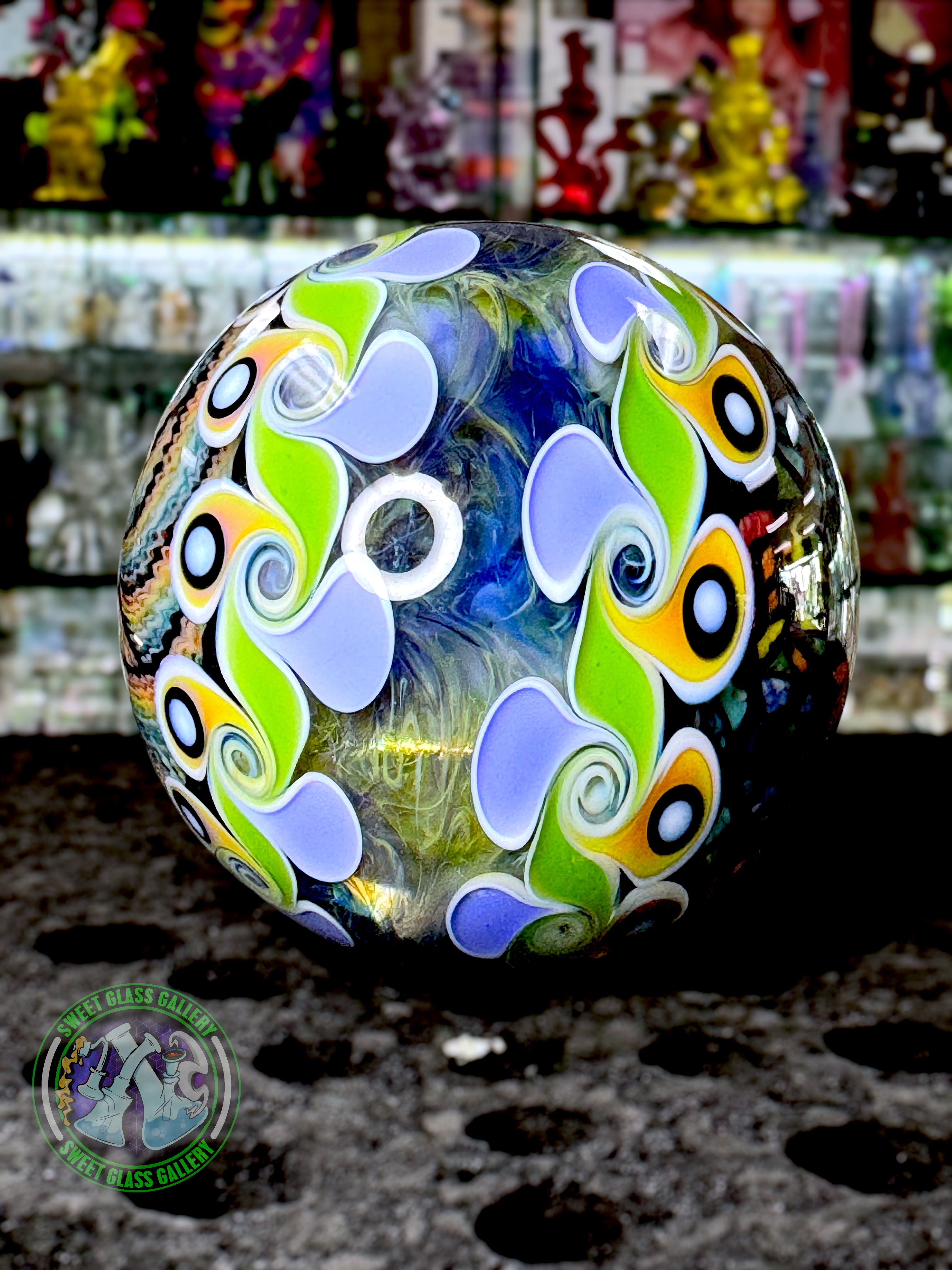 Dew Glass - Collectors Marble 62mm 2.5” #1