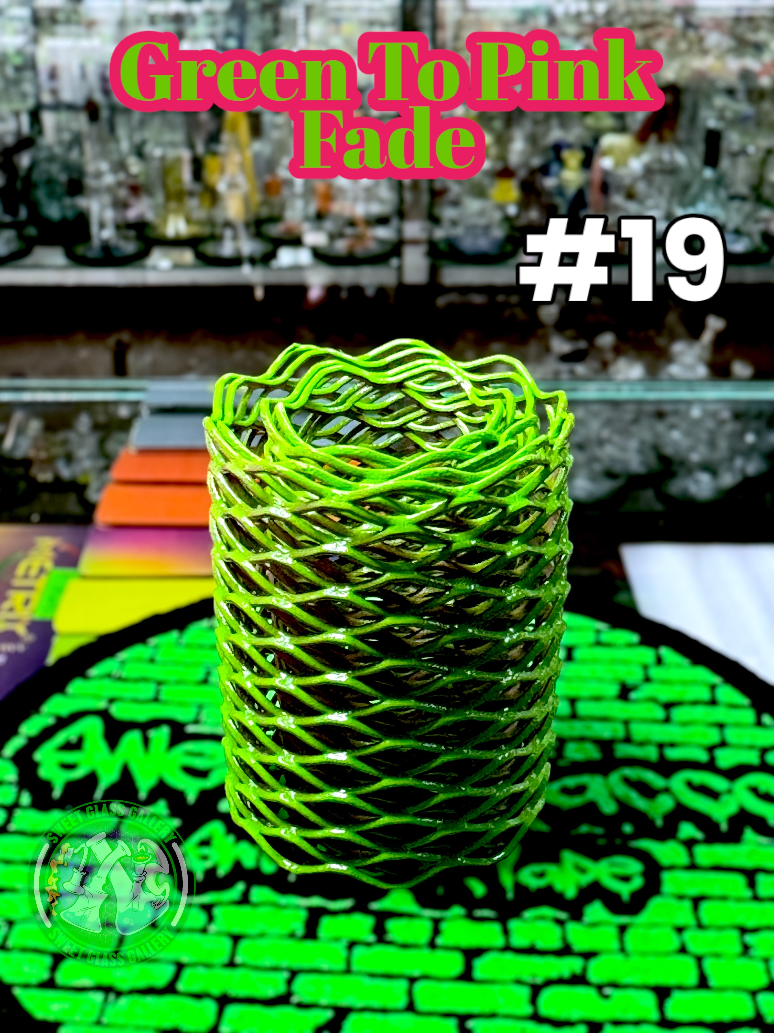 Heat Cage - Blazer GT8000 Torch Guard #19 - Green To Pink Fade