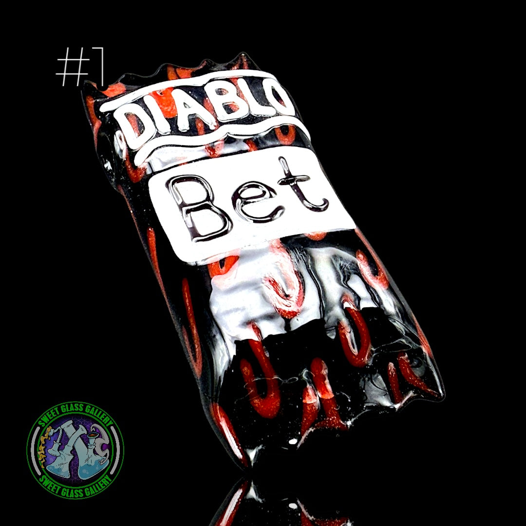 Heretic Glass - Diablo Hot Sauce Packet Pendant