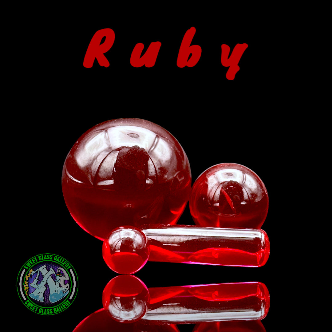 Ruby Pearl Co - Terp Slurper Set (Ruby)