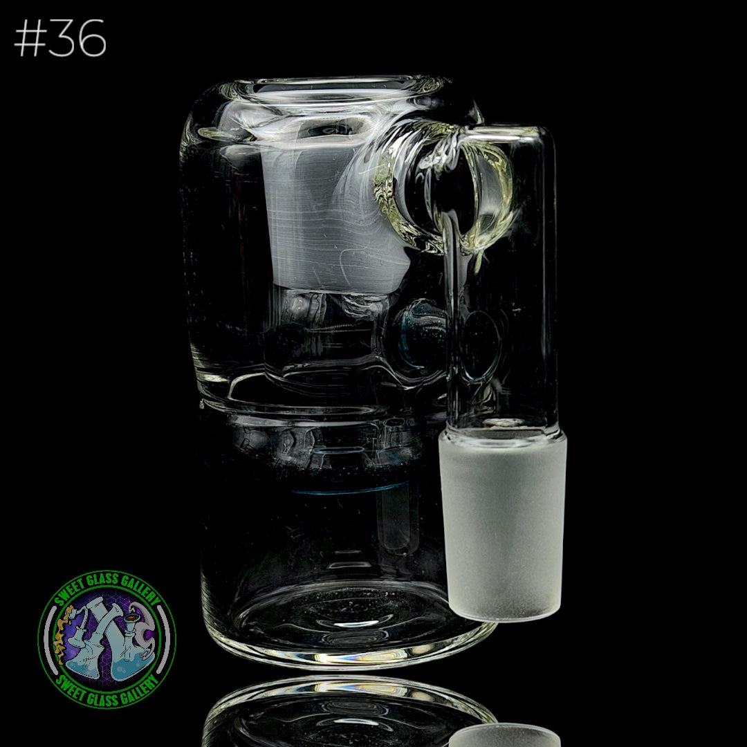 Fluid Glass - Ash Catcher 18mm - Dry #36 (Blue Stardust)