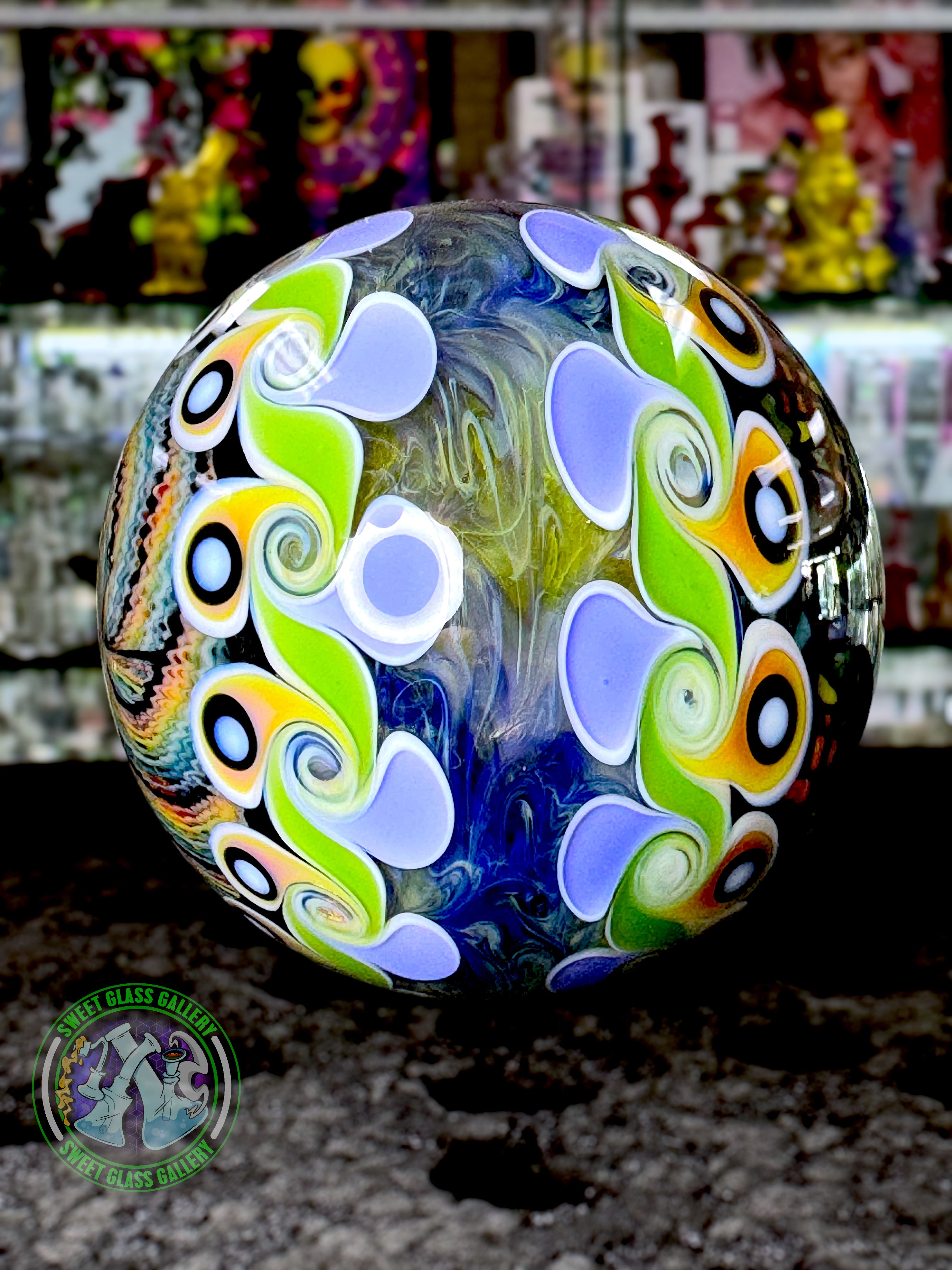 Dew Glass - Collectors Marble 62mm 2.5” #1