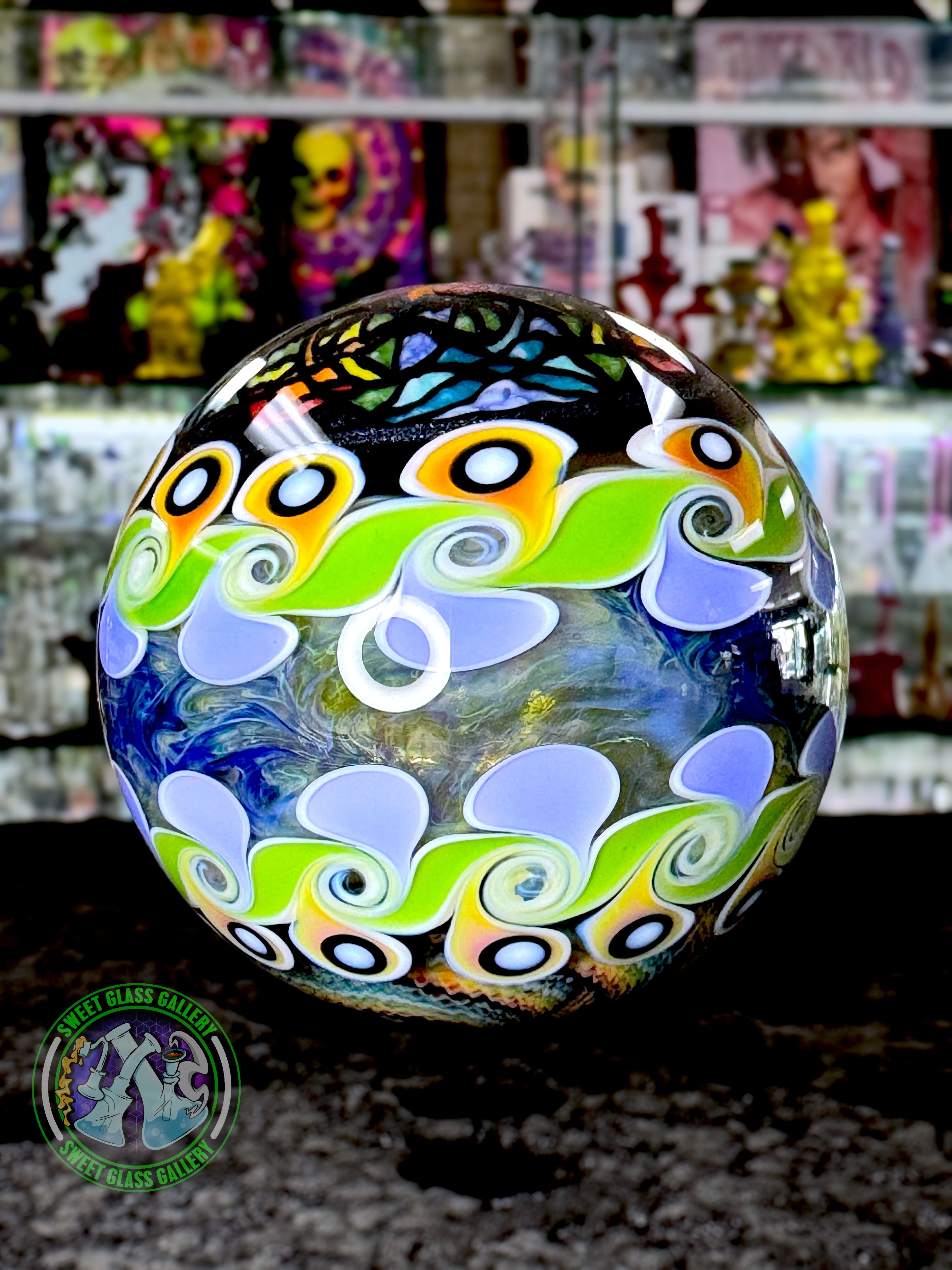 Dew Glass - Collectors Marble 62mm 2.5” #1