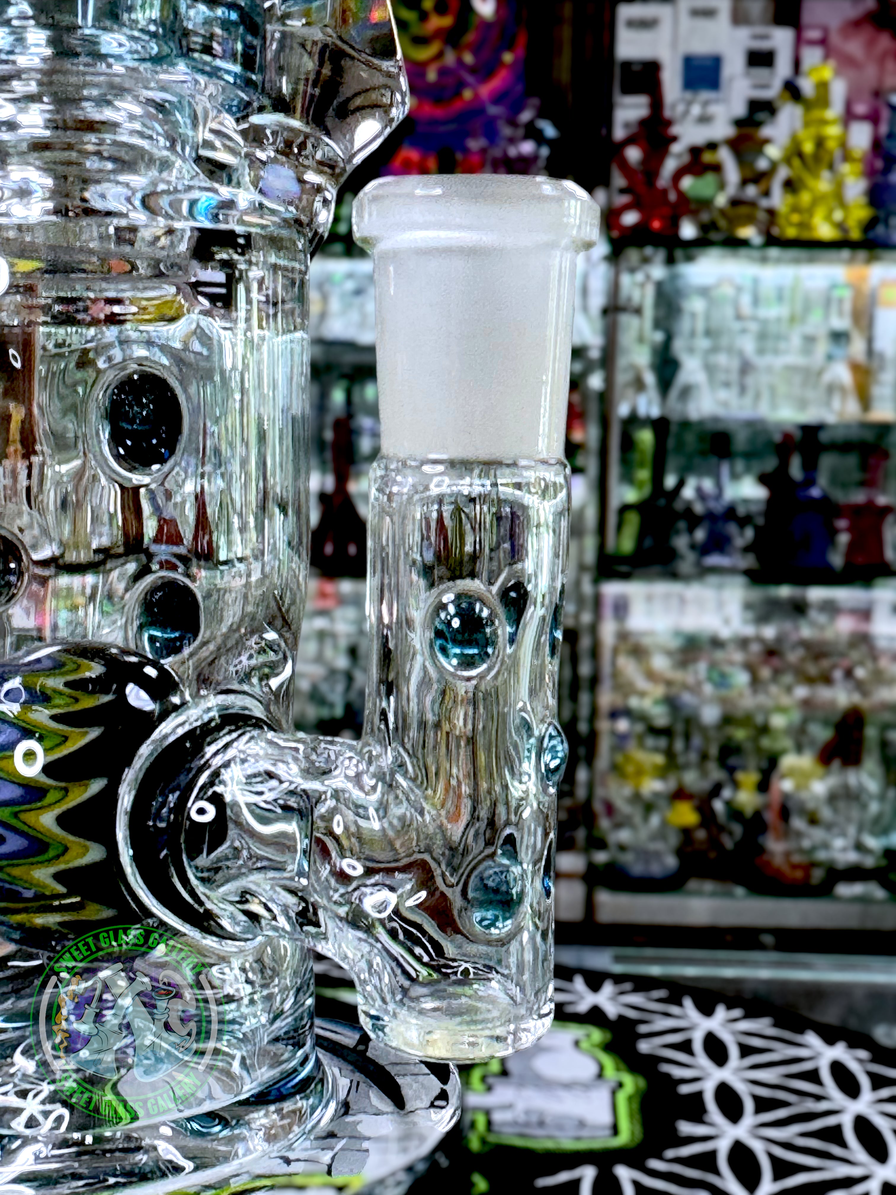Hubbard Glass - Faceted Wigwag Rig (Blue)