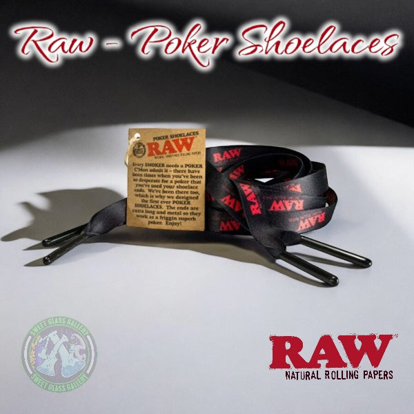 Raw - Poker Shoelaces