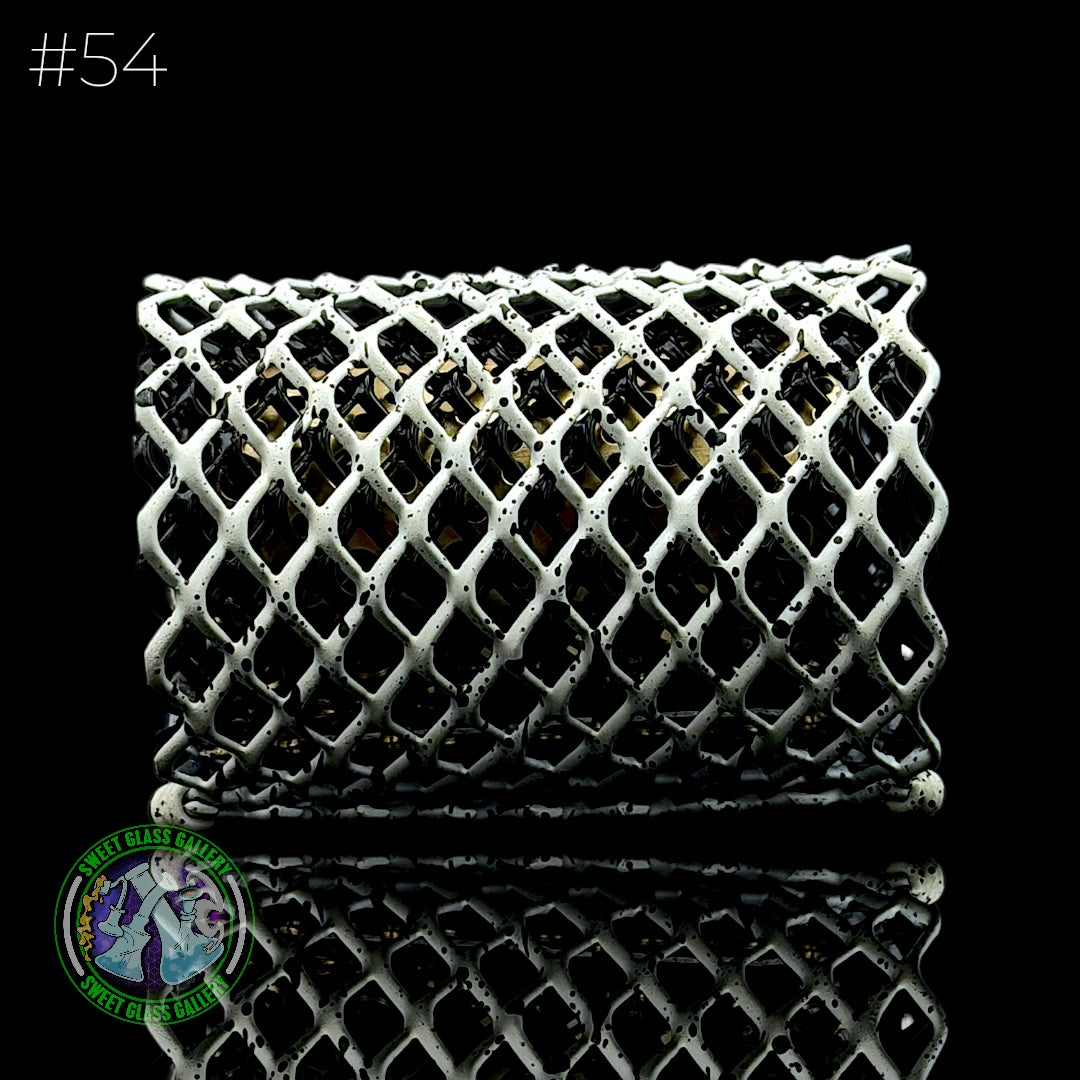 Mamba Guardzz - Heat Cage #54 Blazer GT8000 Guard (White w/ Black Splatter)