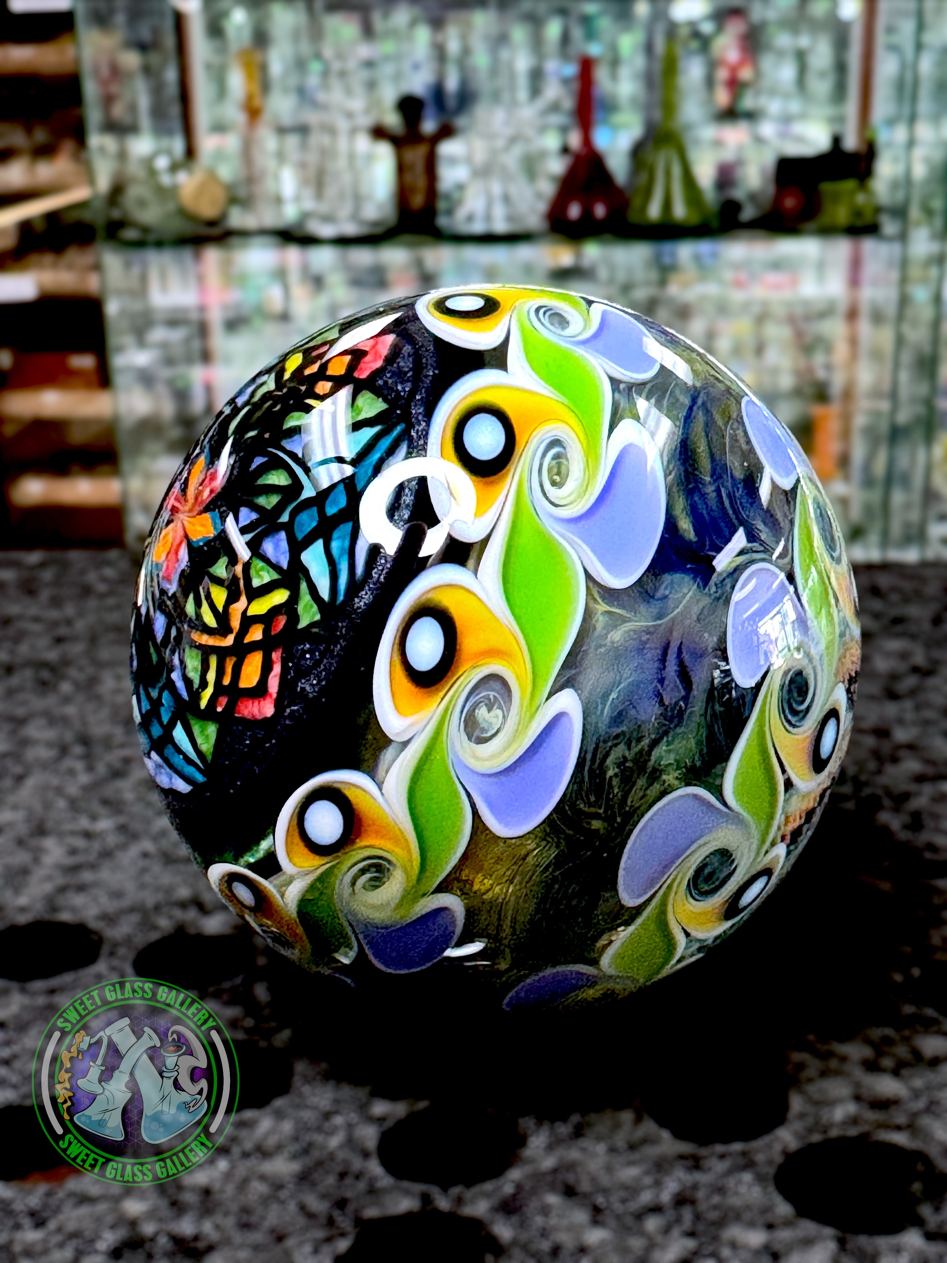 Dew Glass - Collectors Marble 62mm 2.5” #1