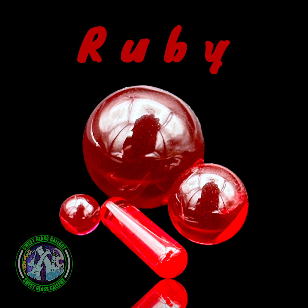 Ruby Pearl Co - Terp Slurper Set (Ruby)