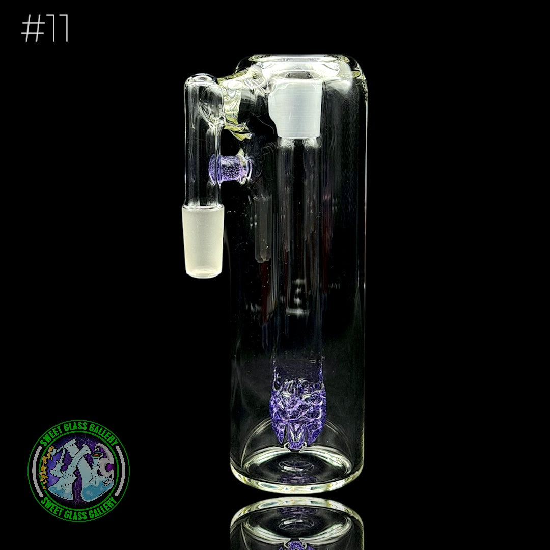 Fluid Glass - Ash Catcher 14mm  #11 (Purple Lollipop)