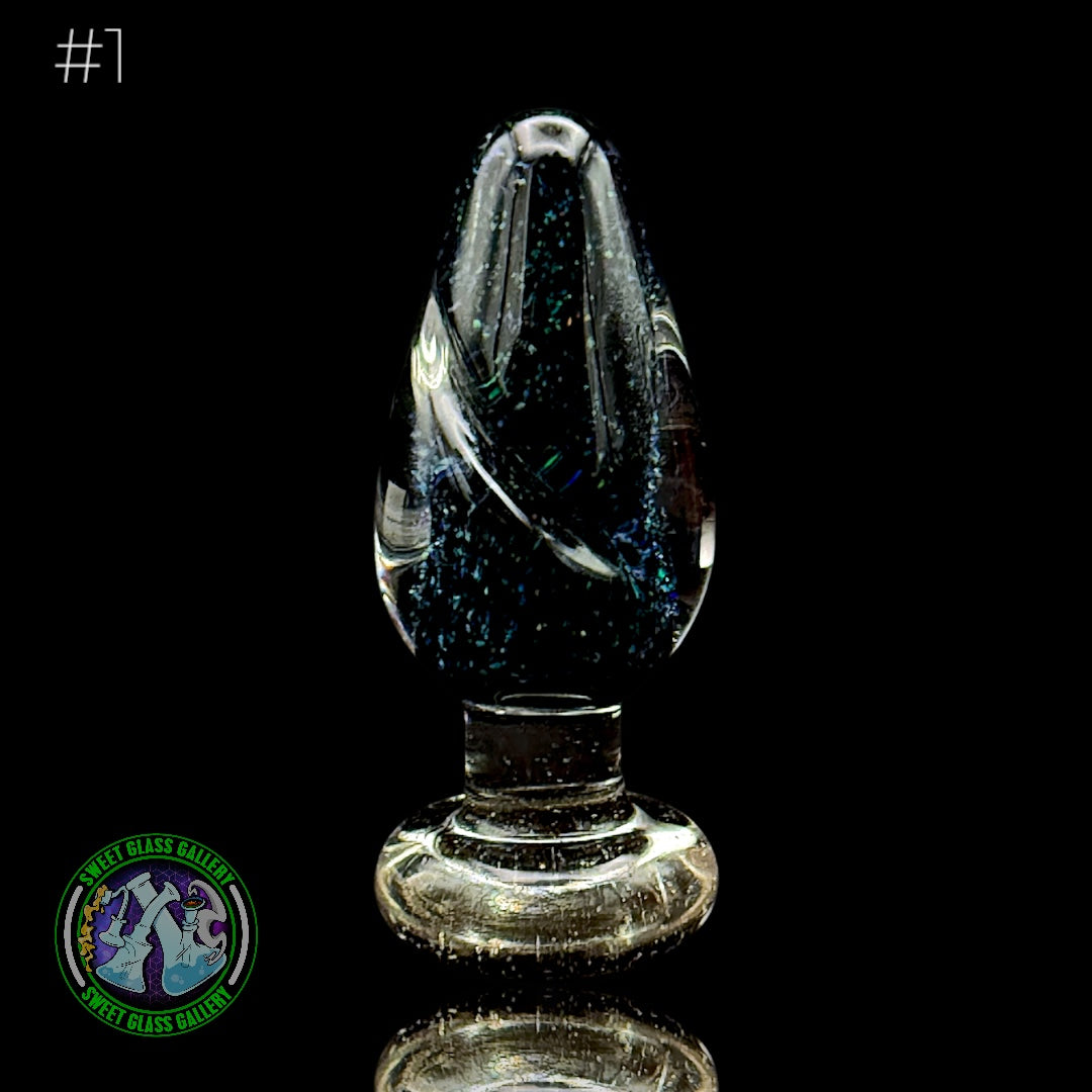 Bakers Backwoods Glass - Spinner Carb Cap #1 - Crushed Opal + UV