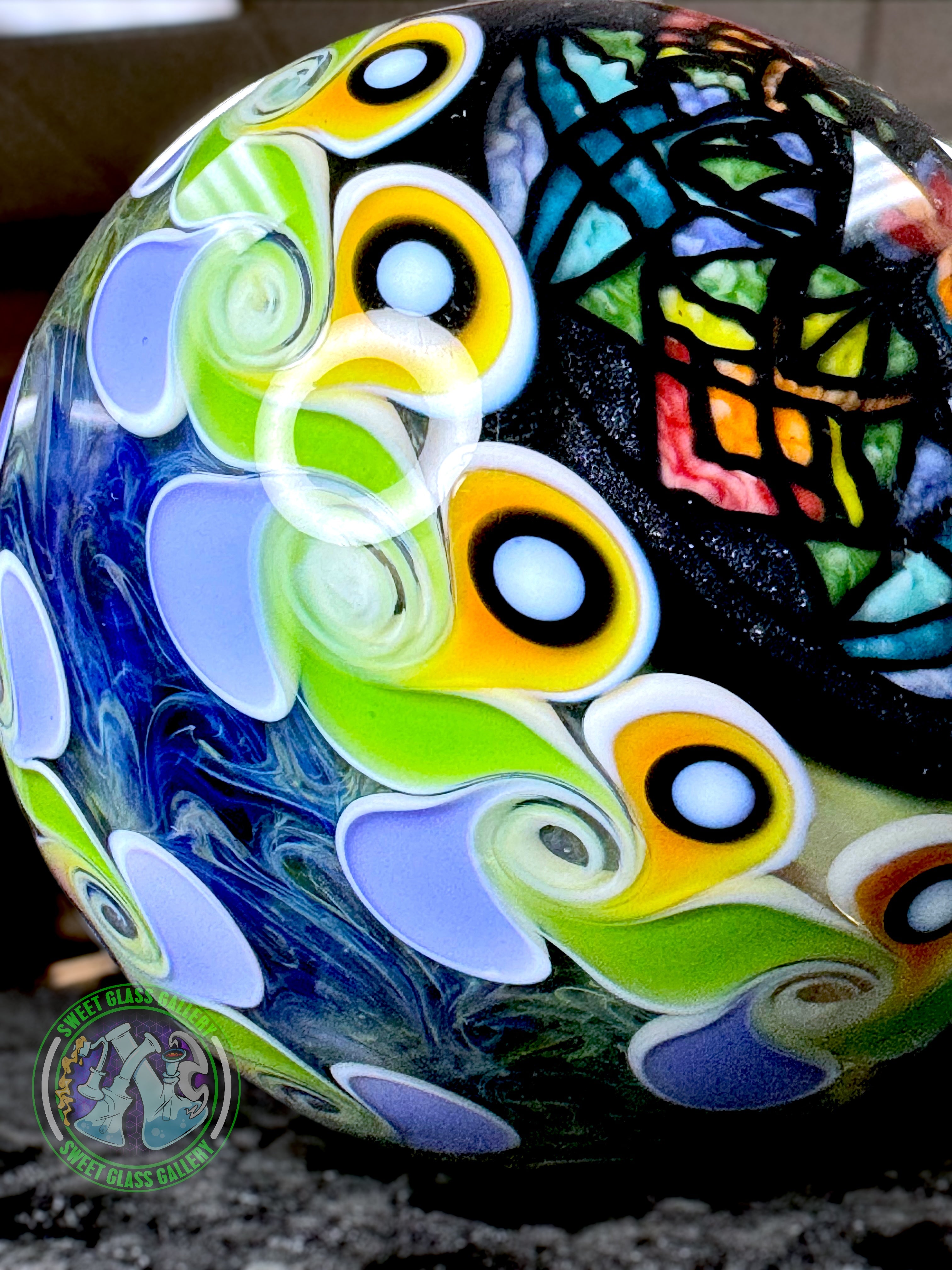 Dew Glass - Collectors Marble 62mm 2.5” #1