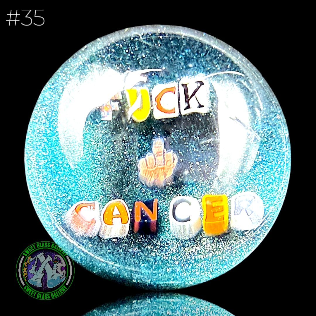 Keys Glass - Marble #35 (Fuck Cancer)