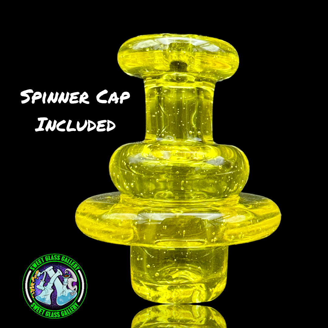 Blob Glass - Recycler Rig w/ Spinner Cap (Citron)
