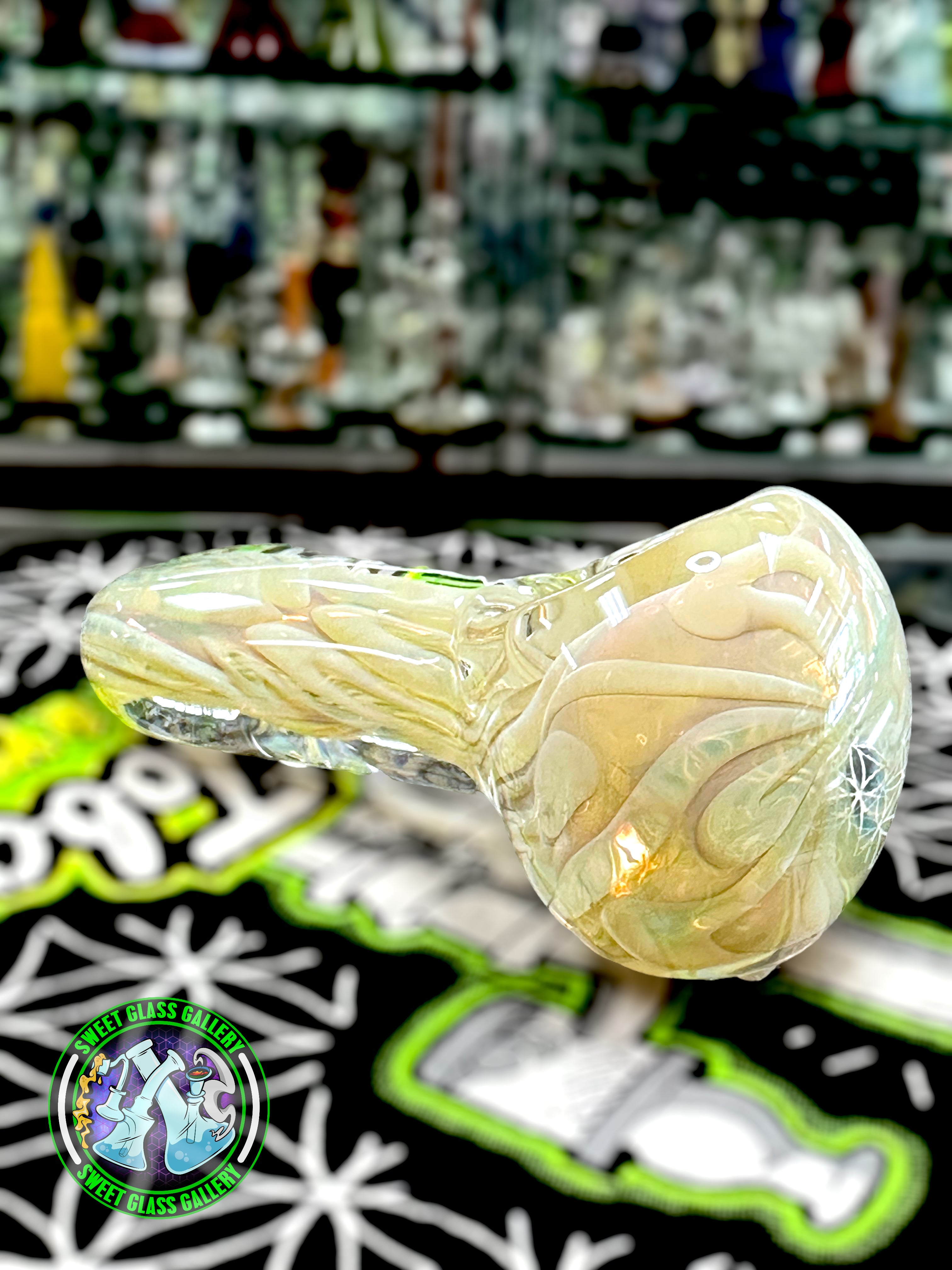 Daniel's Glass Art - Dry Pipe #1 - Silver Fumed
