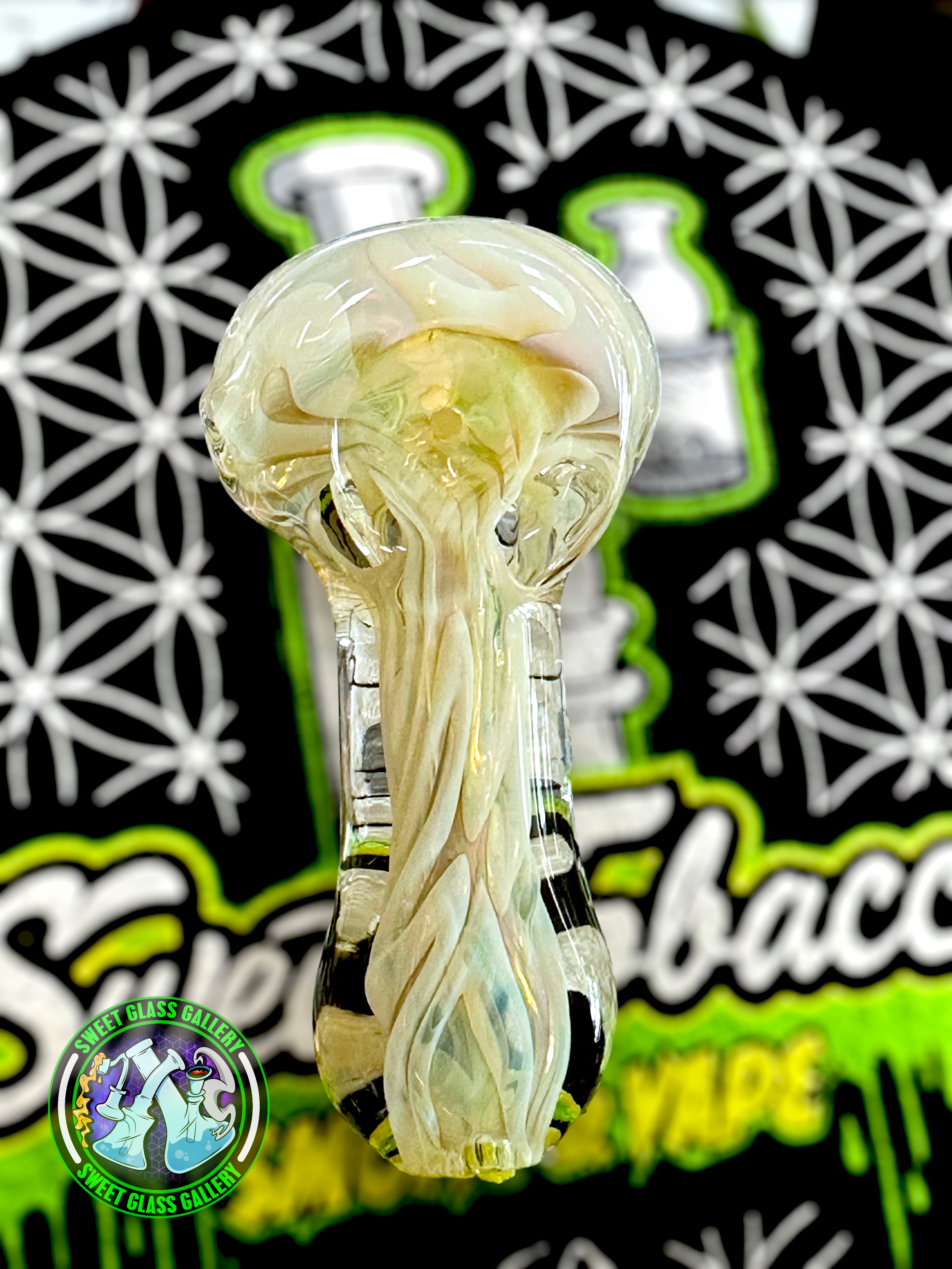Daniel's Glass Art - Dry Pipe #1 - Silver Fumed