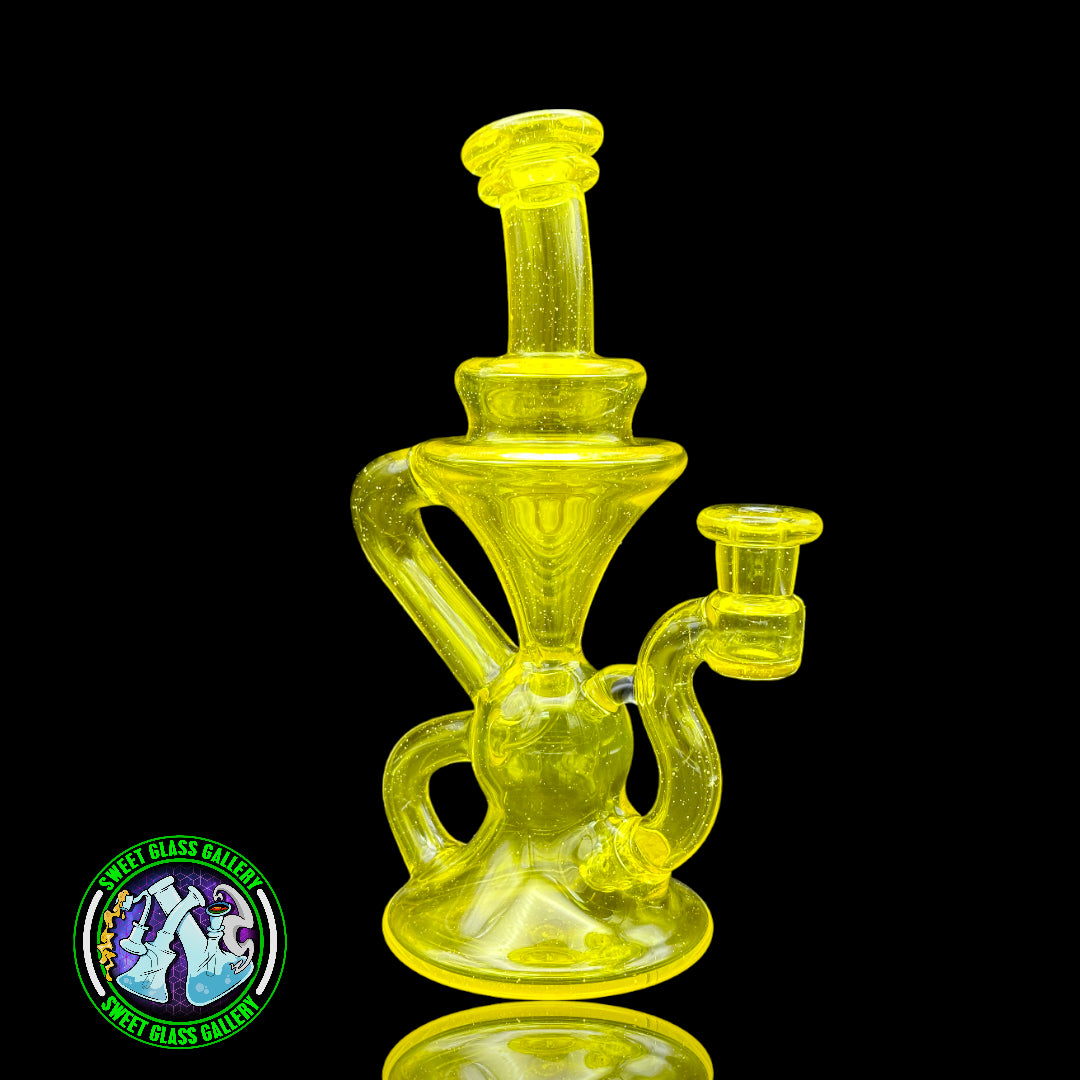 Blob Glass - Recycler Rig w/ Spinner Cap (Citron)