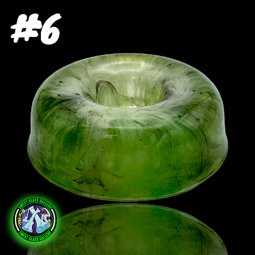 By The Brick Exotics - Marble & Carb Cap Holder Epoxy #6