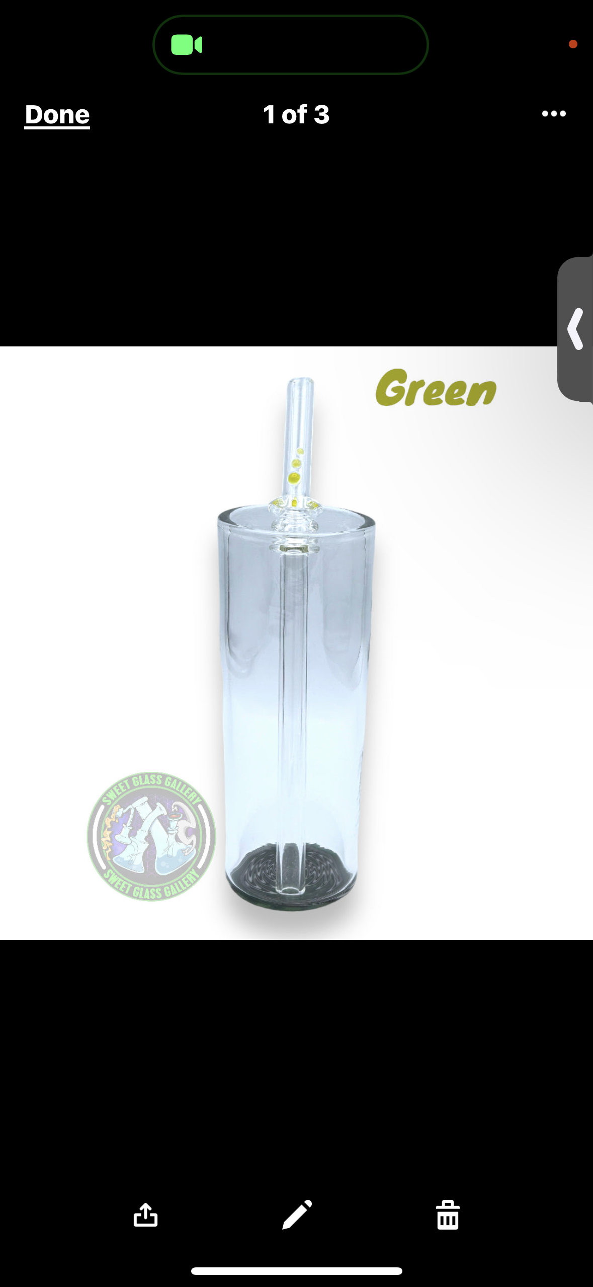 Andy Melts Glass - Drinking Straw